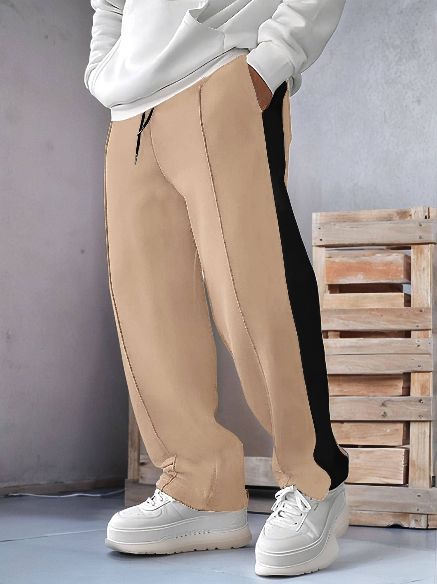 JUMP CUTS Beige Polyester Men's Trackpants ( Pack of 1 ) JUMP CUTS Beige Polyester Men's Trackpants ( Pack of 1 )