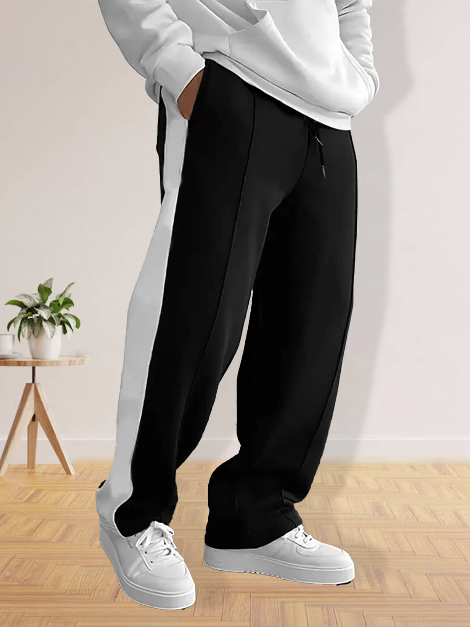     			JUMP CUTS Black Polyester Men's Trackpants ( Pack of 1 )