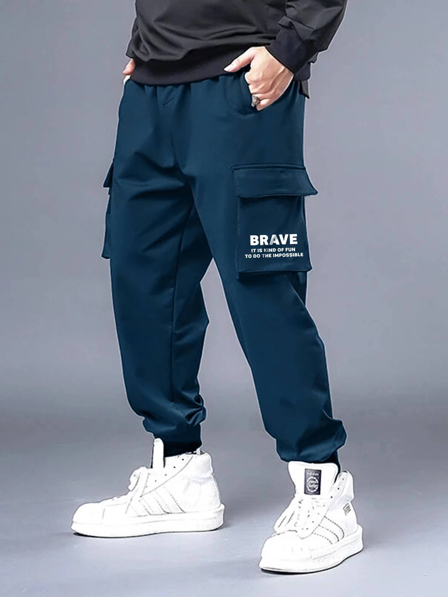 JUMP CUTS Blue Polyester Men's Trackpants ( Pack of 1 ) JUMP CUTS Blue Polyester Men's Trackpants ( Pack of 1 )