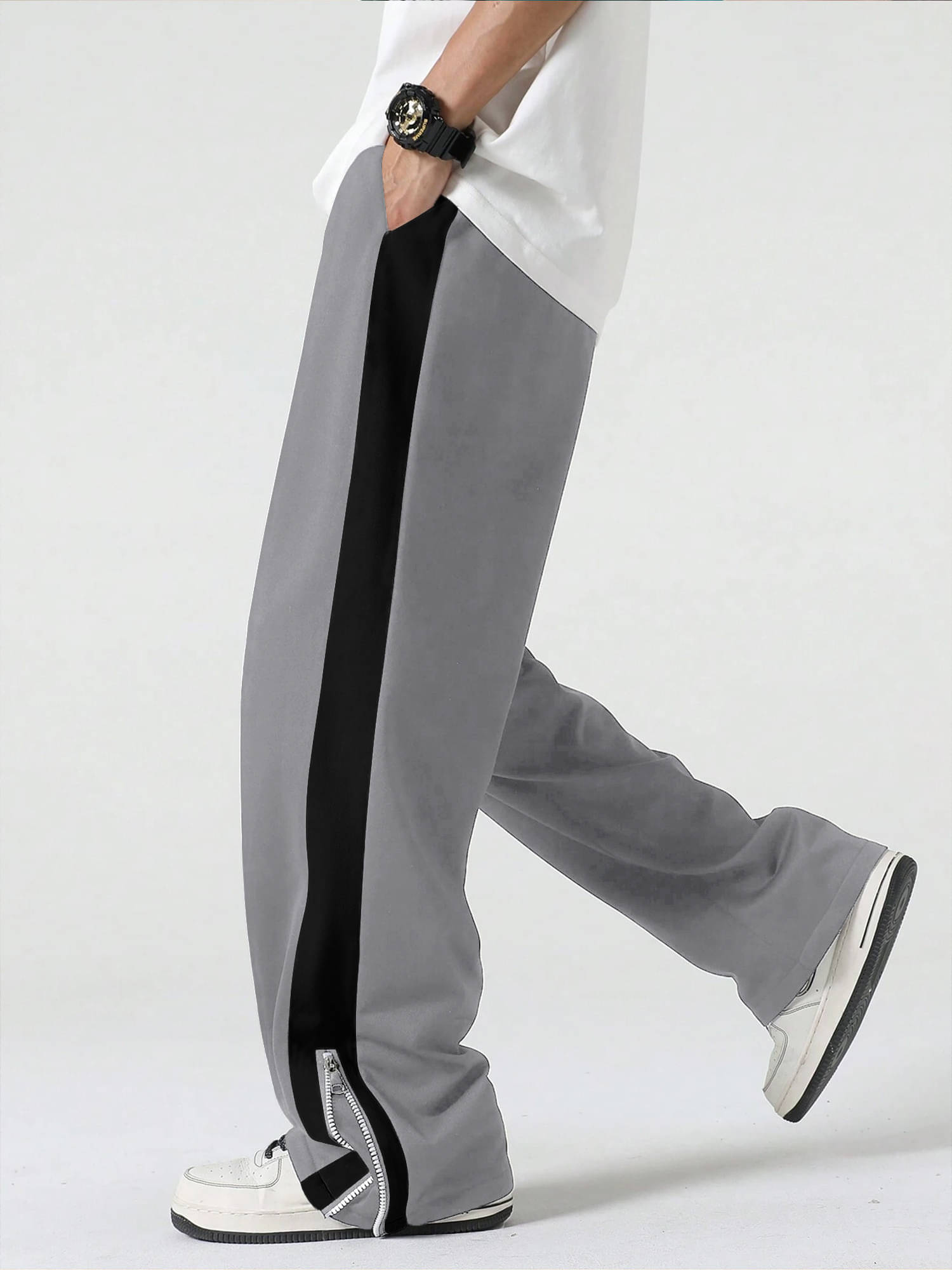 JUMP CUTS Grey Polyester Men's Trackpants ( Pack of 1 ) JUMP CUTS Grey Polyester Men's Trackpants ( Pack of 1 )