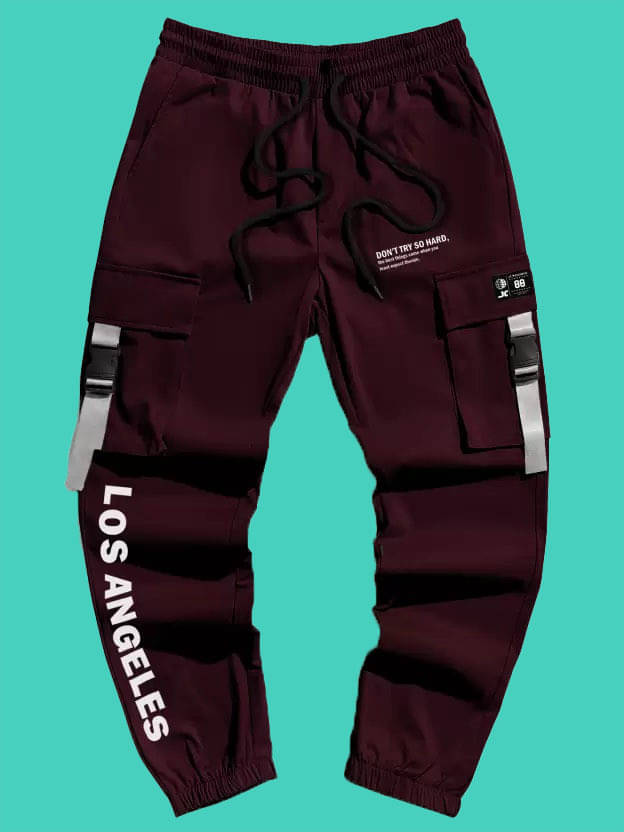     			JUMP CUTS Maroon Polyester Men's Trackpants ( Pack of 1 )