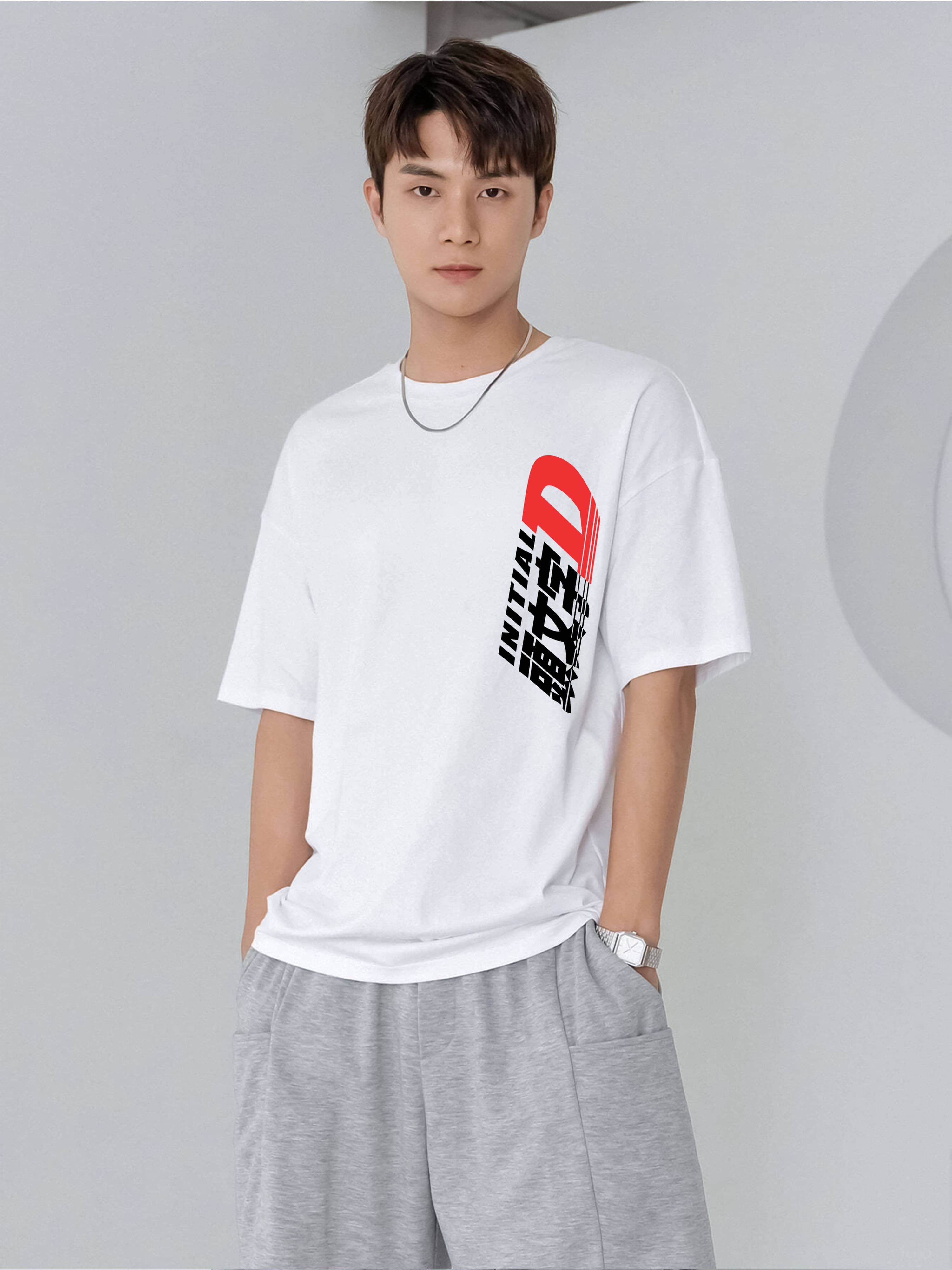     			JUMP CUTS Men Cotton Blend Regular Fit Printed T-Shirt ( White )