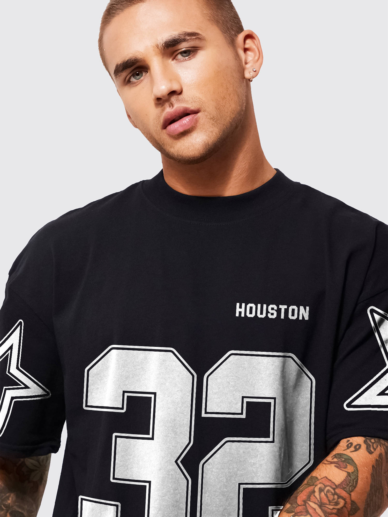JUMP CUTS Men Cotton Blend Oversized Fit Printed T-Shirt ( Multicolor ) JUMP CUTS Men Cotton Blend Oversized Fit Printed T-Shirt ( Multicolor )