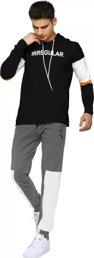 JUMP CUTS Men Cotton Blend Slim Fit Printed T-Shirt ( Black ) JUMP CUTS Men Cotton Blend Slim Fit Printed T-Shirt ( Black )
