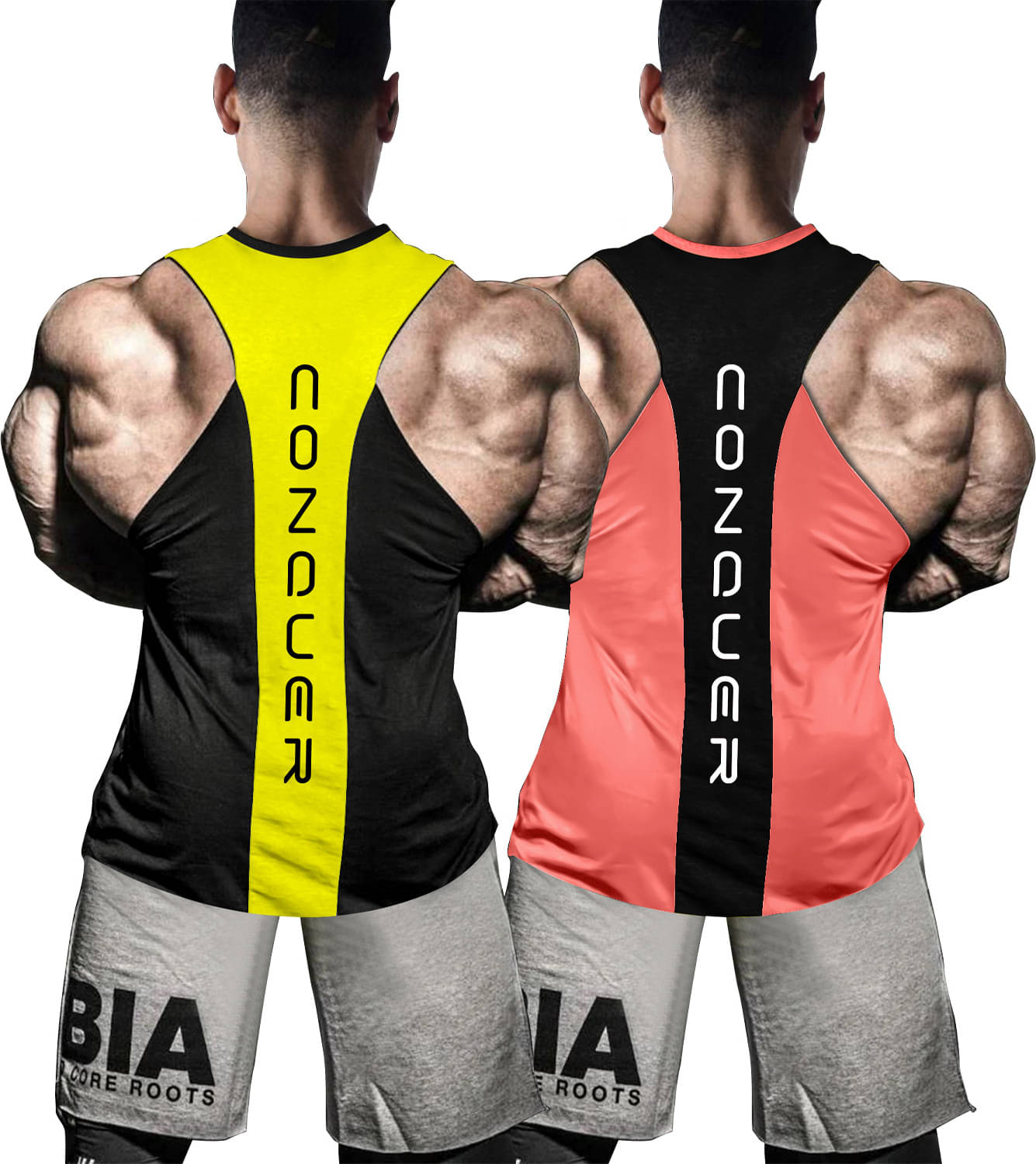     			JUMP CUTS Pack of 2 Polyester Gym Vest For Men ( Multicolor )