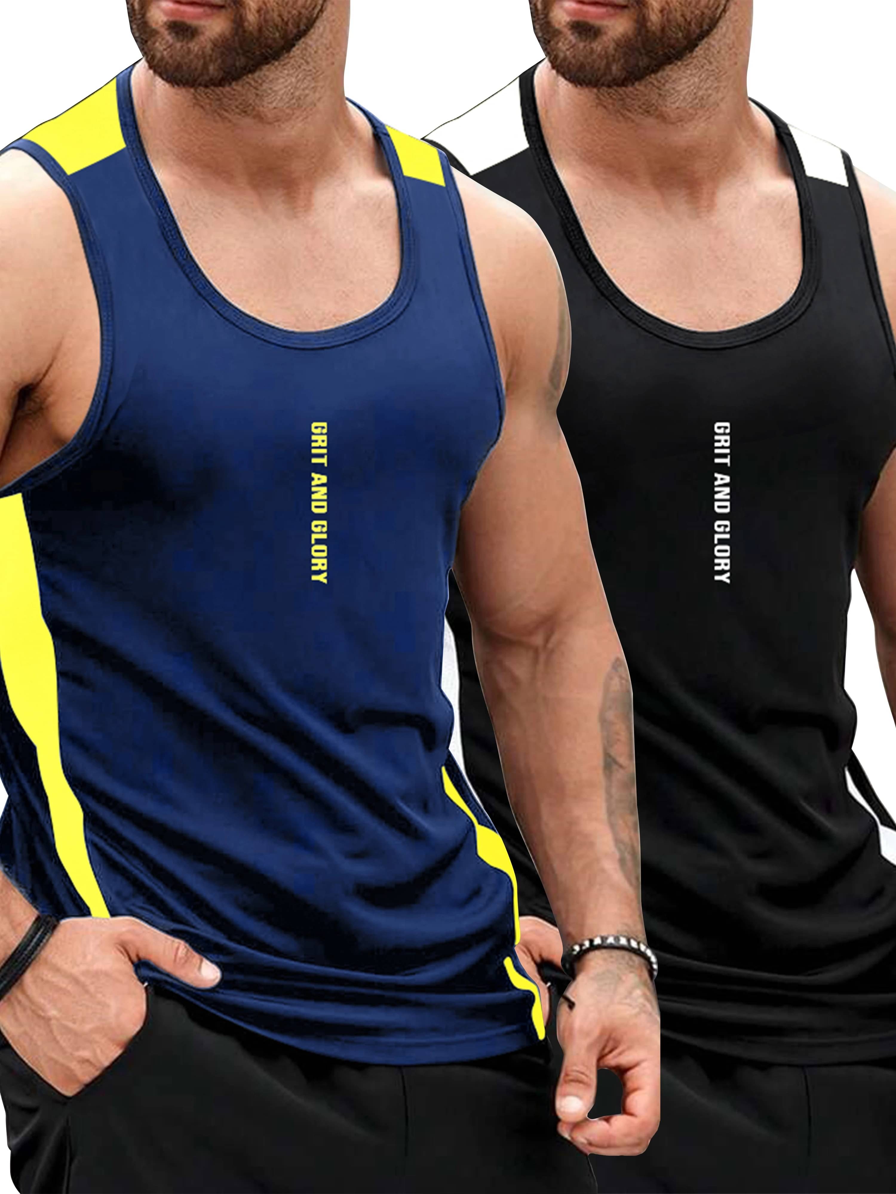     			JUMP CUTS Pack of 2 Polyester Gym Vest For Men ( Multicolor )