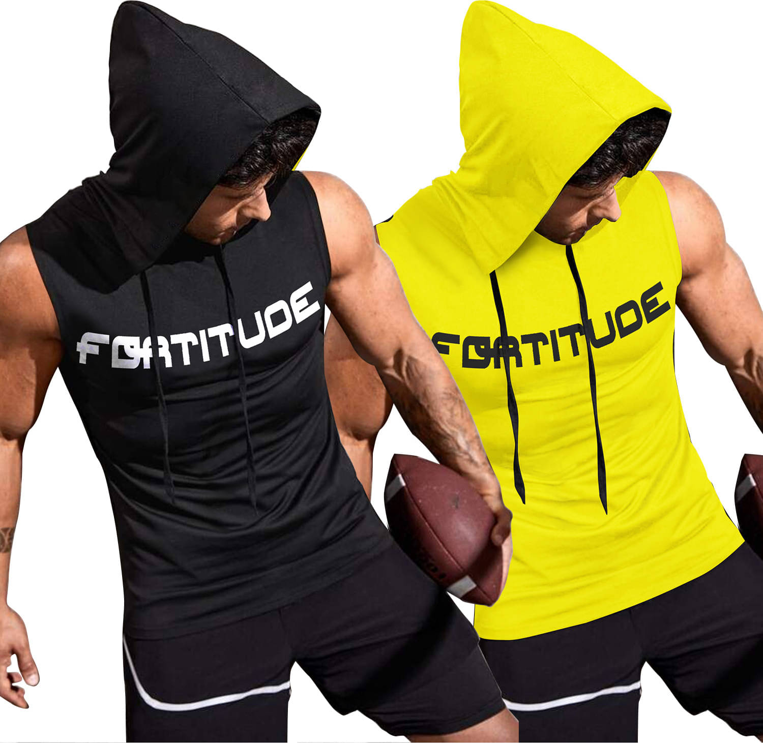     			JUMP CUTS Pack of 2 Polyester Gym Vest For Men ( Multicolor )