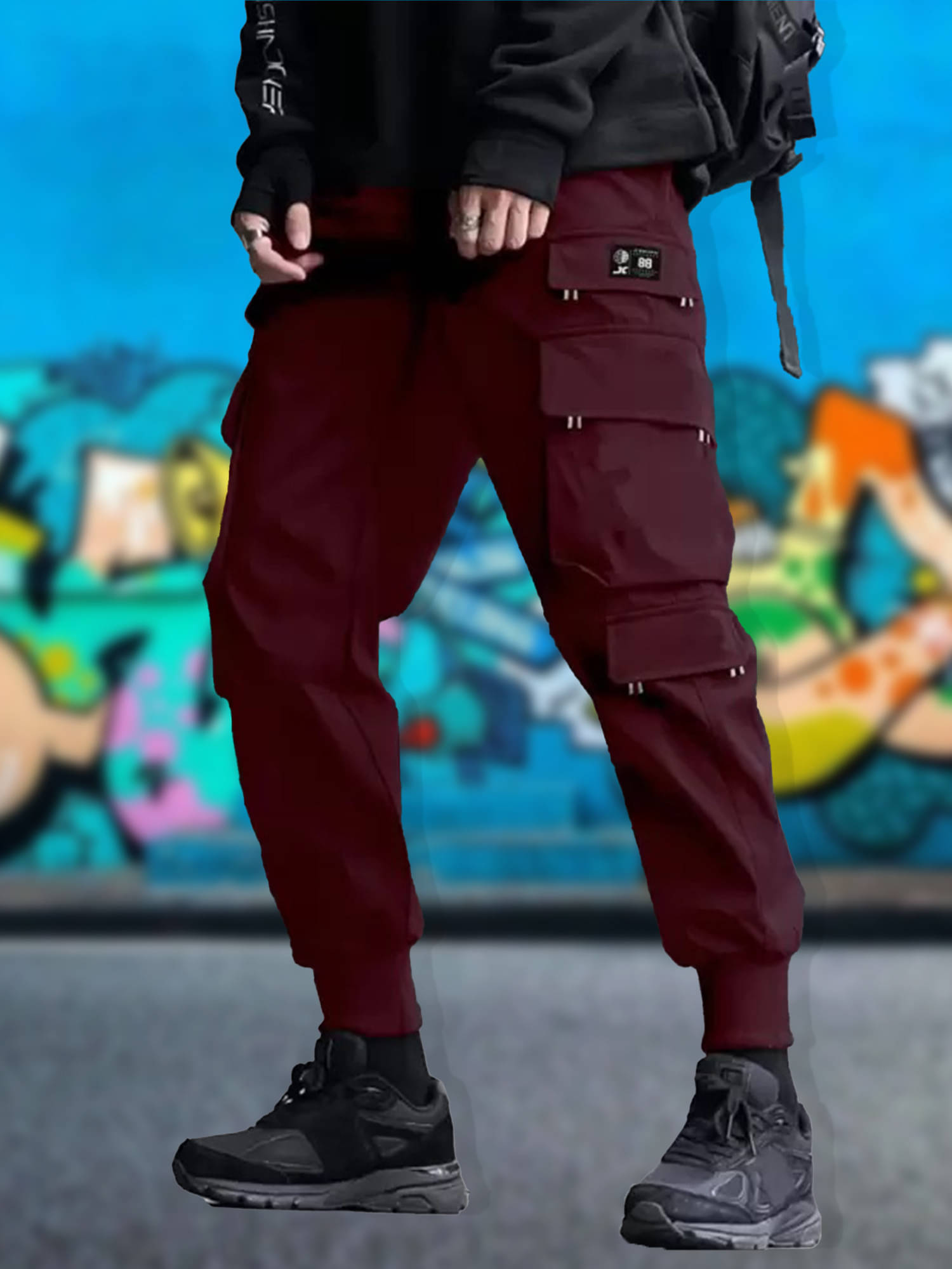     			JUMP CUTS Regular Pleated Men's Cargos - Multicolor ( Pack of 1 )
