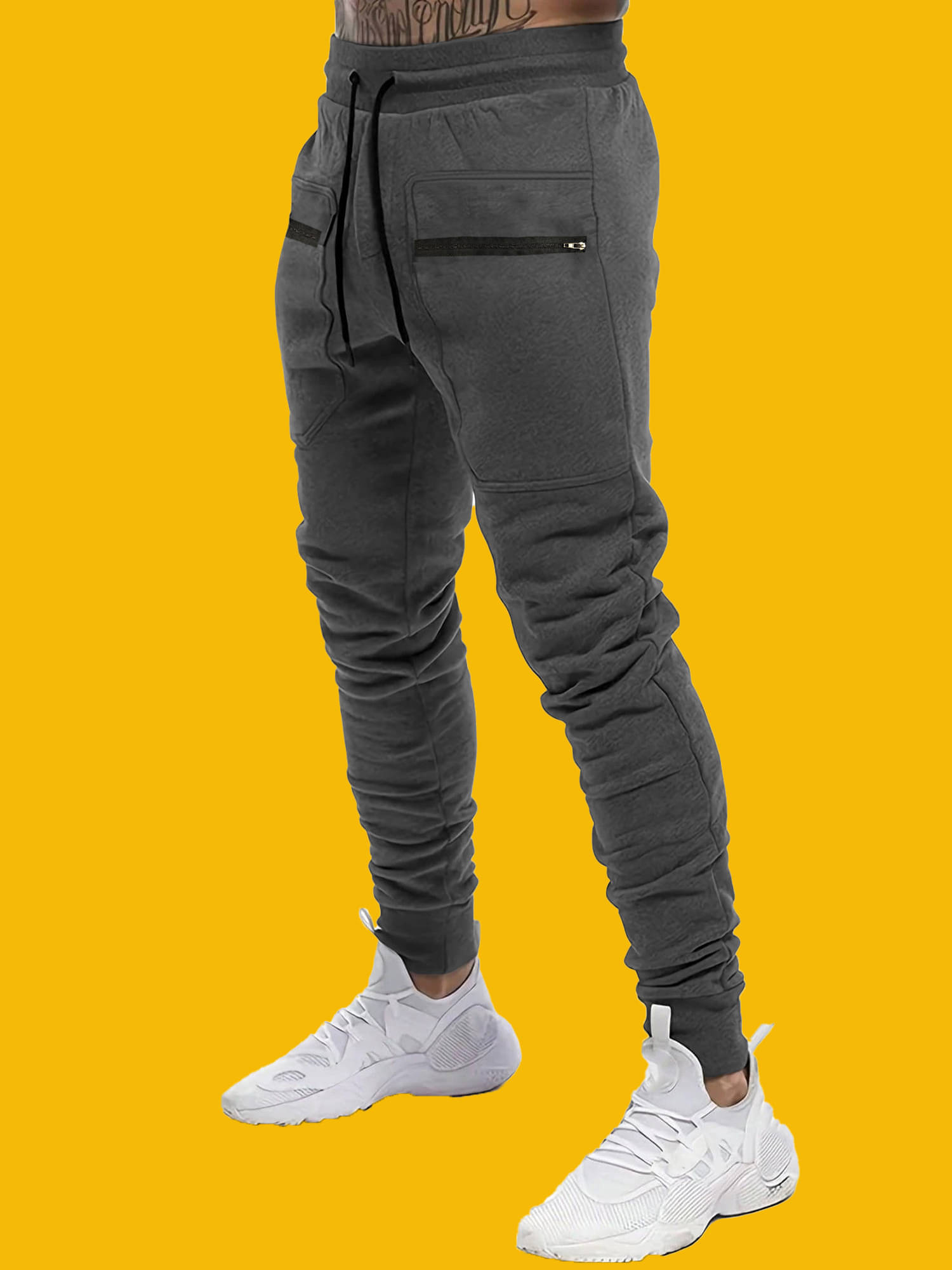     			JUMP CUTS Regular Pleated Men's Cargos - Black ( Pack of 1 )