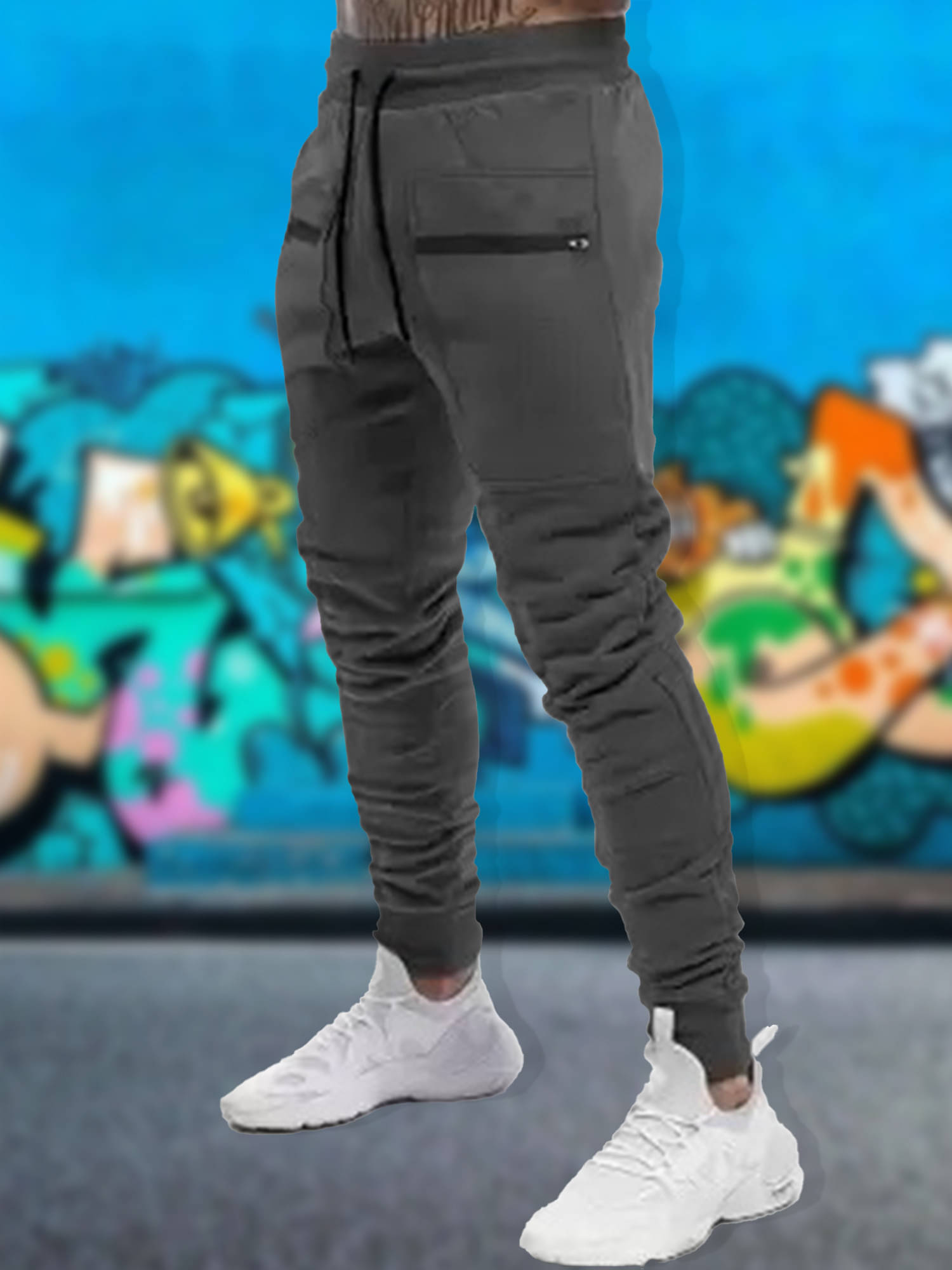     			JUMP CUTS Regular Pleated Men's Cargos - Grey ( Pack of 1 )