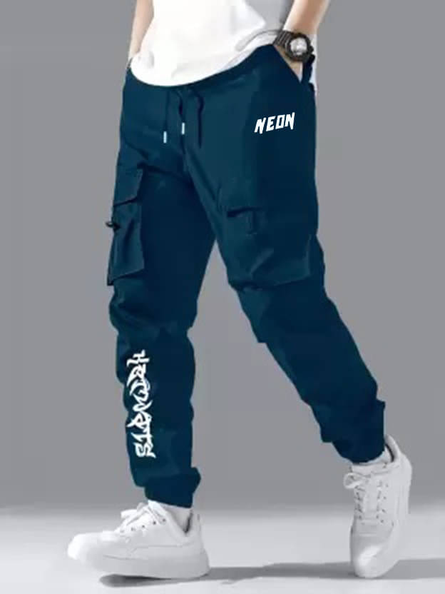     			JUMP CUTS Regular Pleated Men's Cargos - Blue ( Pack of 1 )