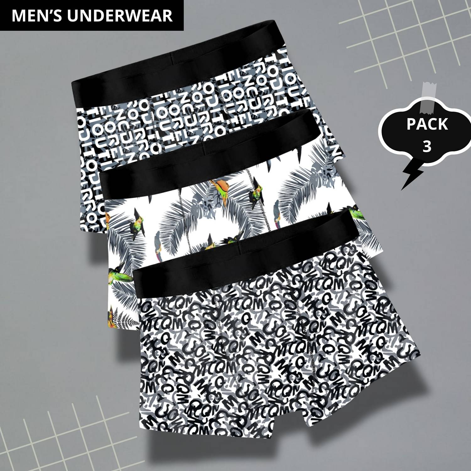     			PaheliRani Pack of 3 Nylon Trunks For Men's ( Multicolor2 )