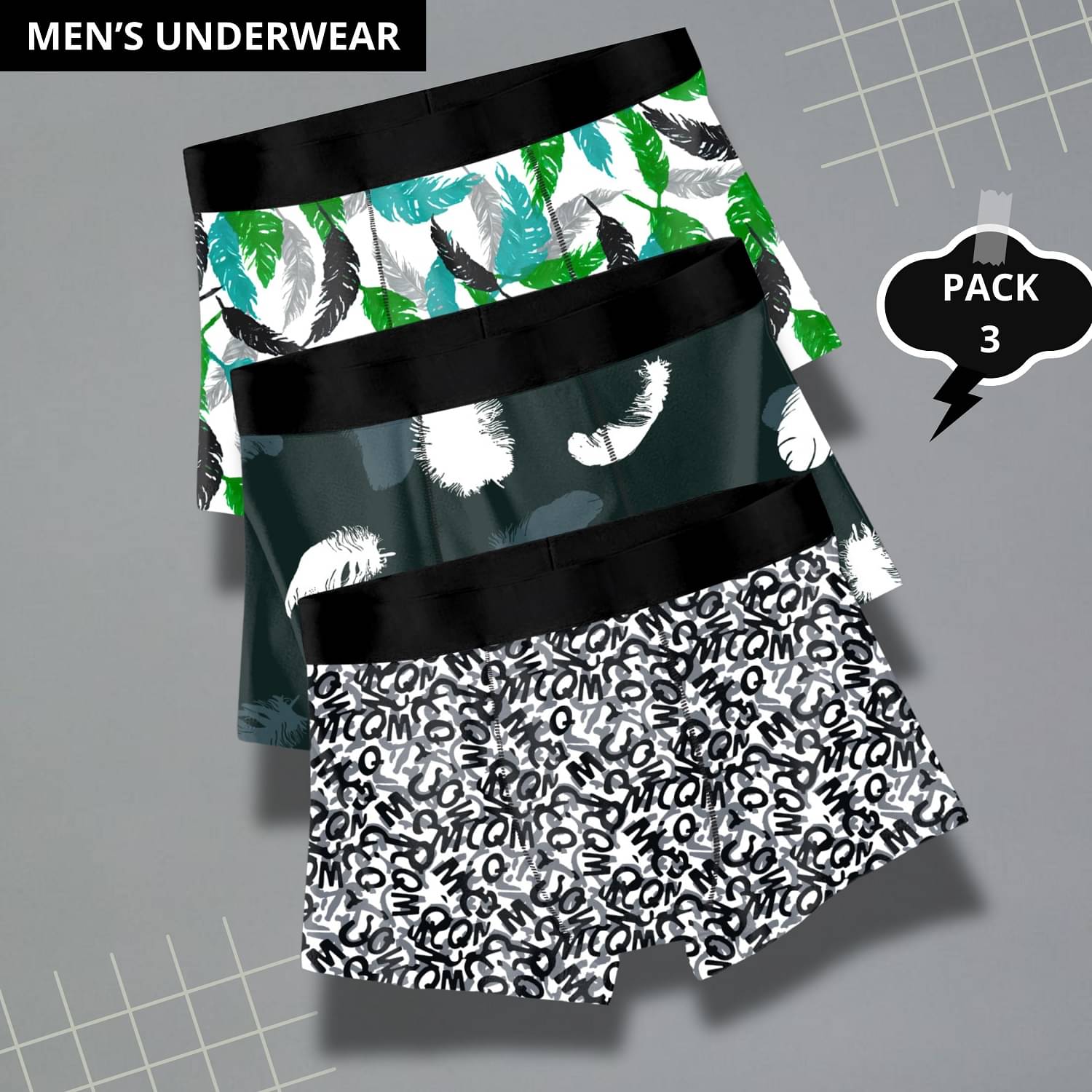     			PaheliRani Pack of 3 Nylon Trunks For Men's ( Multicolor4 )