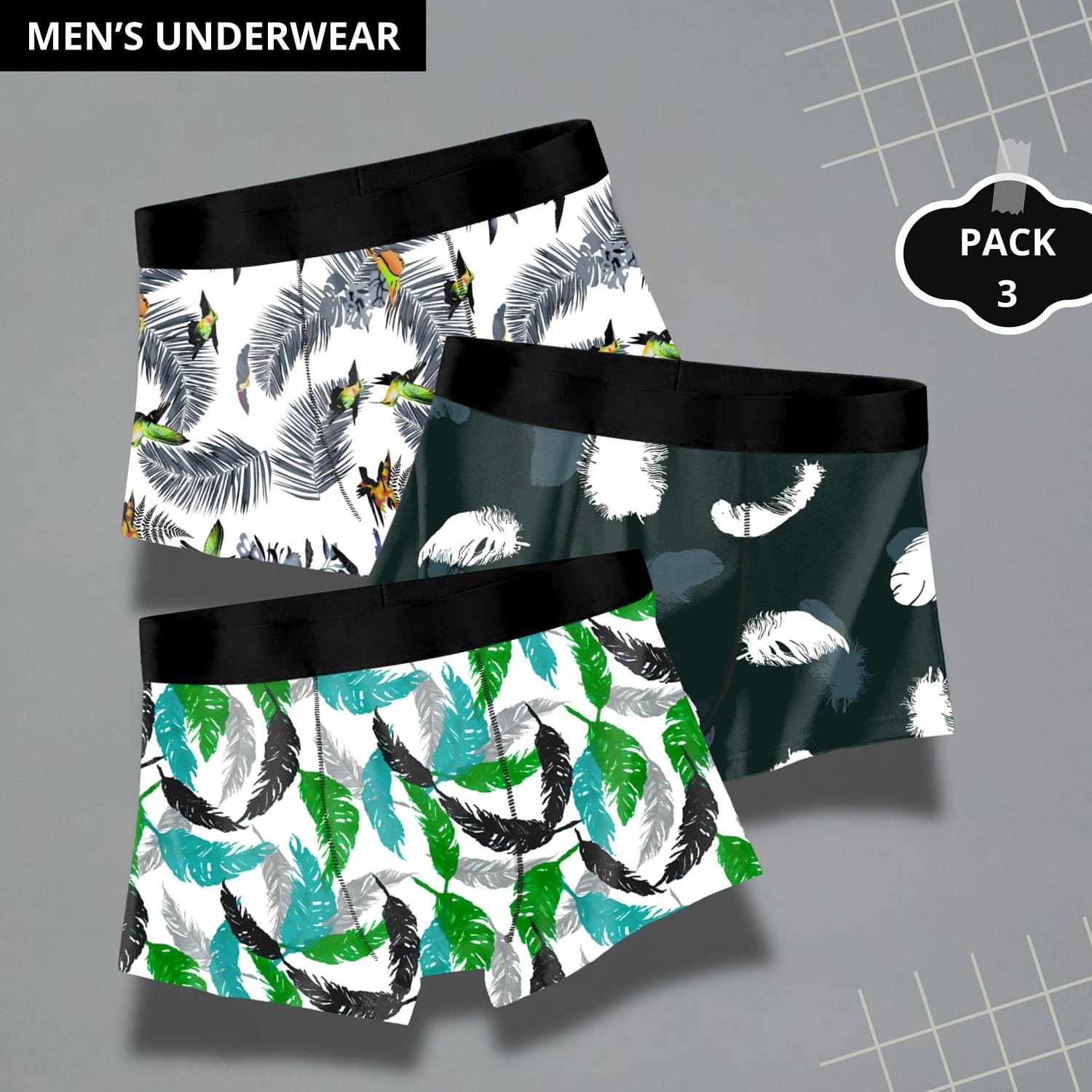    			PaheliRani Pack of 3 Nylon Trunks For Men's ( Multicolor1 )