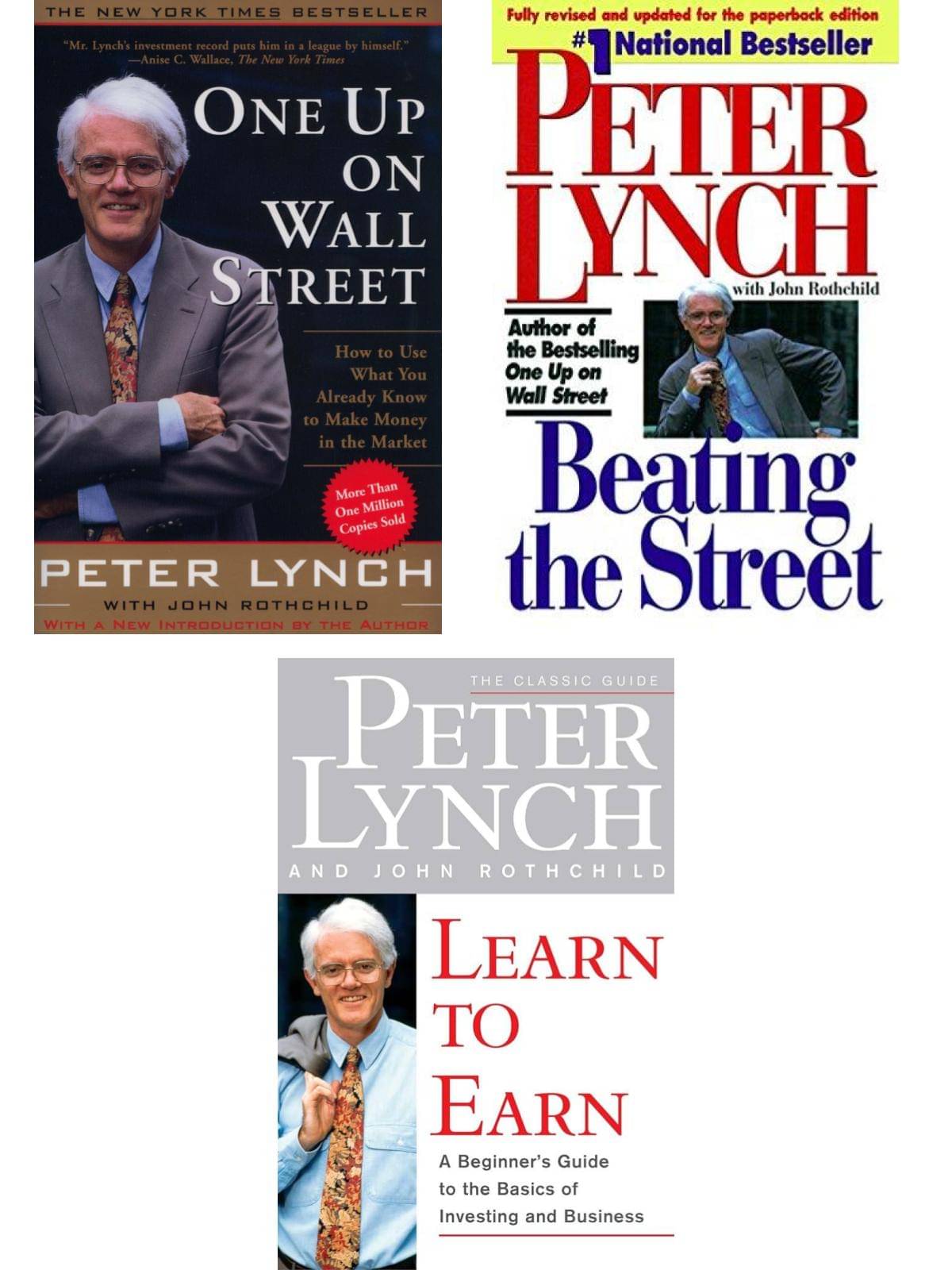     			RAFEA BOOKS OF Three Peter Lynch Combo One Up On Wall Street, Learn To Earn, Beating The Street (GOOD QUALITY RAFEA BOOKS))  (Paperback, Peter Lynch)