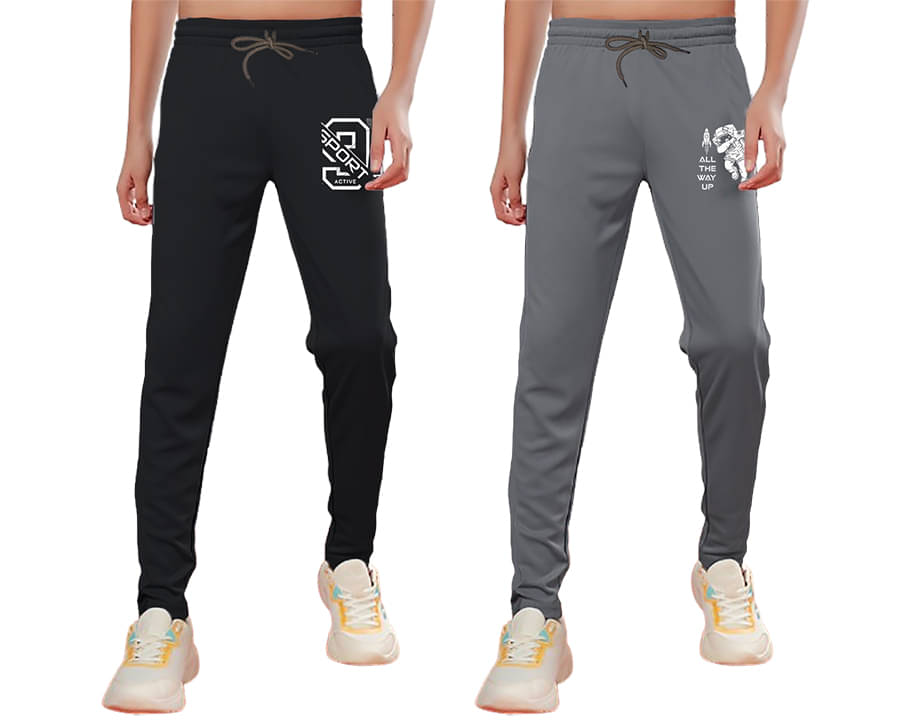     			RazcalJack Pack of 2 Boys Polyester Blend Trackpant ( Multicolor )