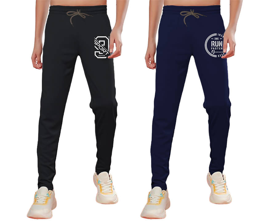     			RazcalJack Pack of 2 Boys Polyester Blend Trackpant ( Multicolor 1 )