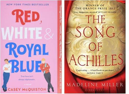     			Red, White & Royal Blue & The Song Of Achilles  (Paperback, Madeline Miller + McQuiston Casey)