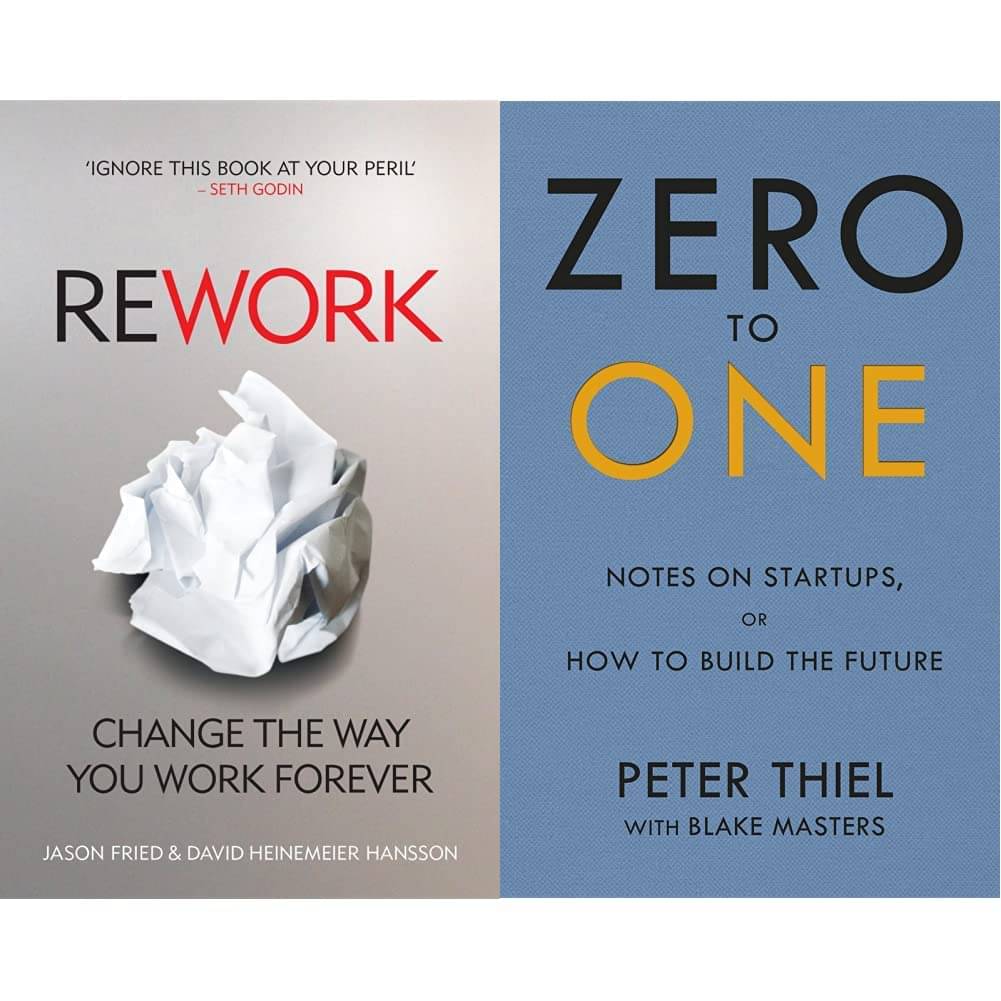     			Rework + Zero to One(Set of 2 Books)