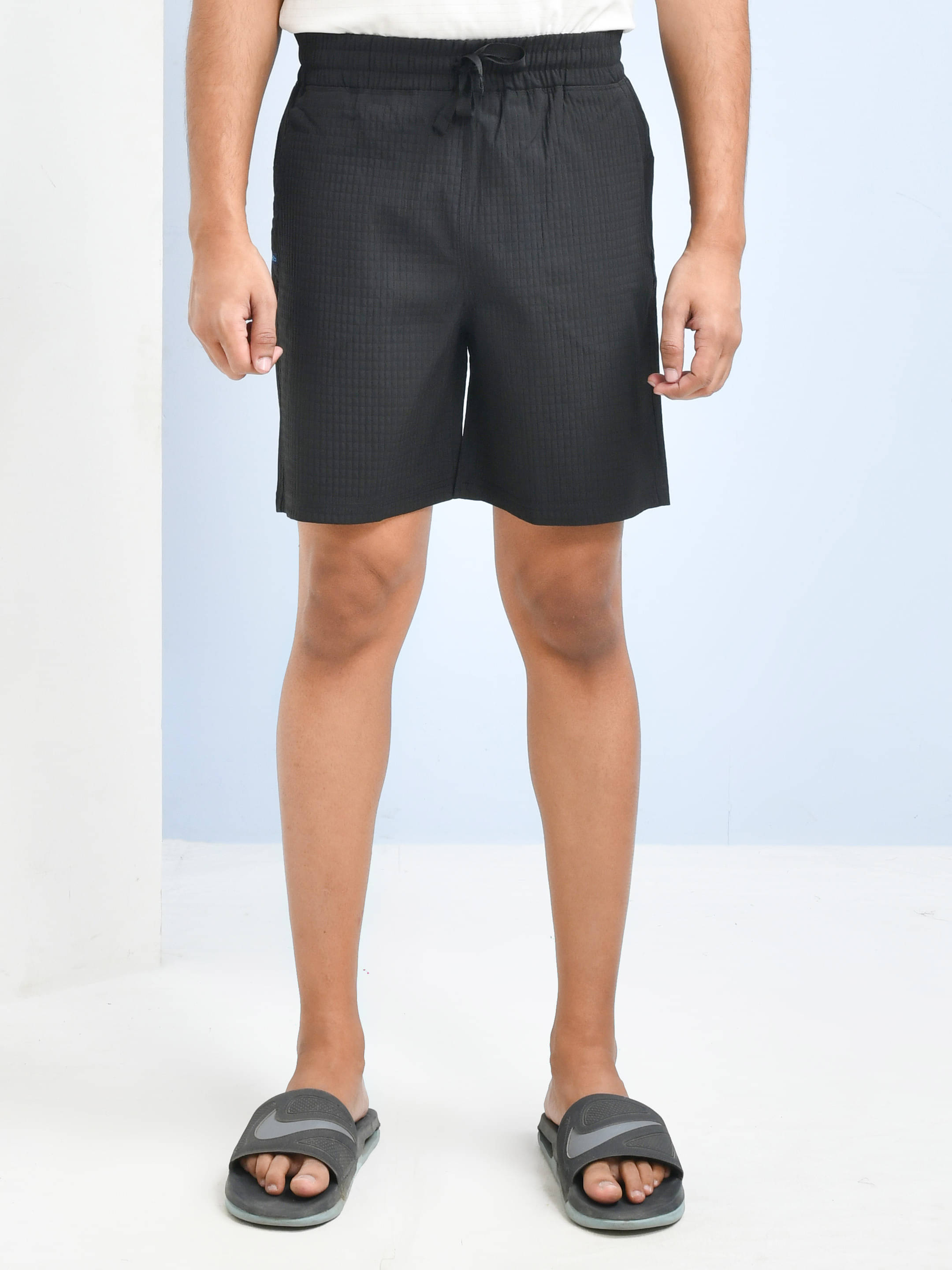     			SKYKNIT Black Polyester Men's Shorts ( Pack of 1 )
