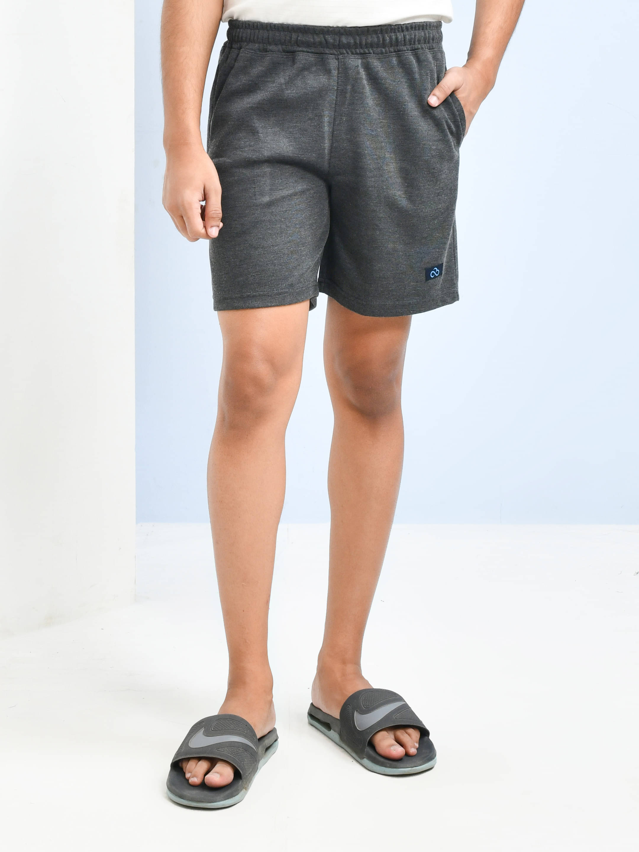     			SKYKNIT Dark Grey Cotton Blend Men's Shorts ( Pack of 1 )