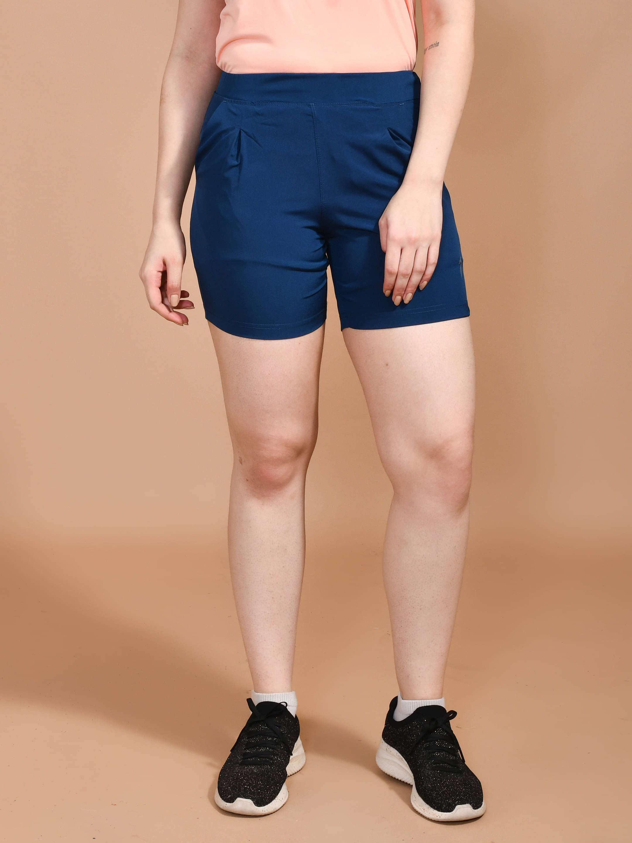     			SKYKNIT Polyester Hot Pants - Blue Single