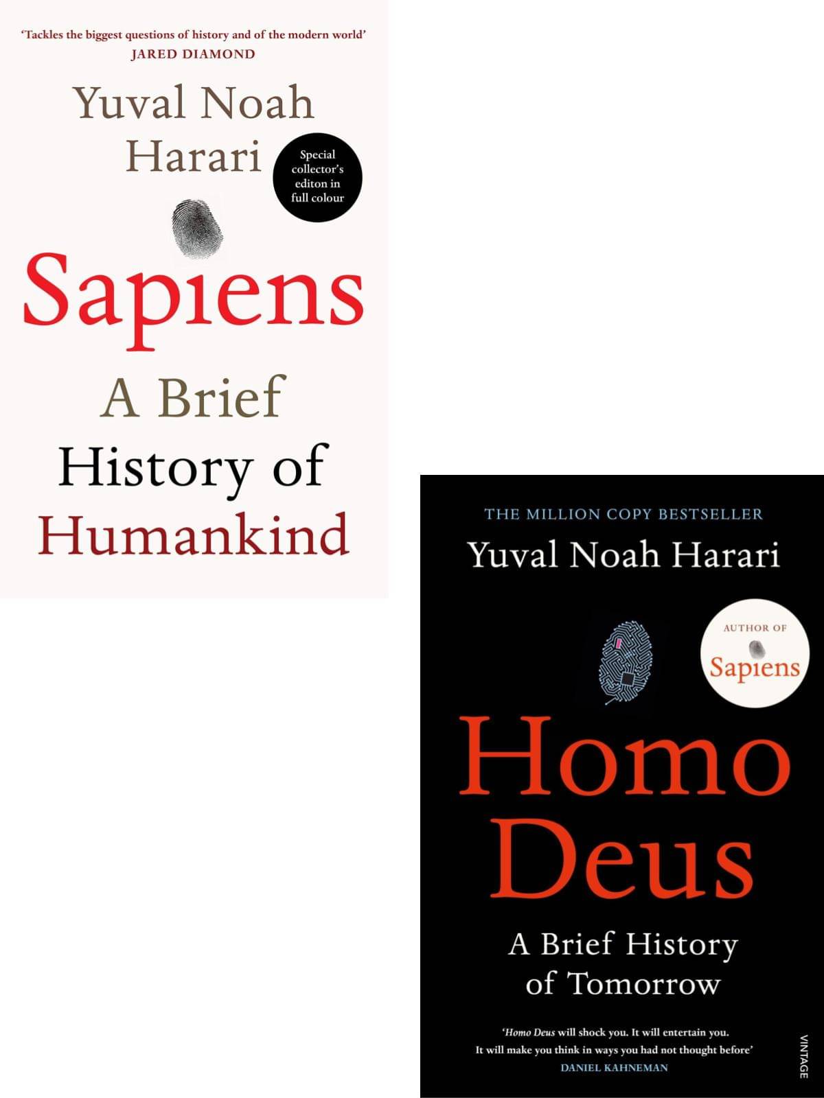     			Sapiens: A Brief History Of Humankind + Homo Deus: A Brief History Of Tomorrow  (Paperback, Yuval Noah Harari)