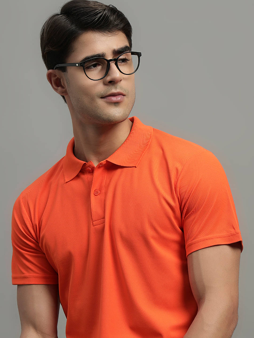 Simple Solution Men Polyester Regular Fit Solid Polo T Shirt ( Orange ) Simple Solution Men Polyester Regular Fit Solid Polo T Shirt ( Orange )