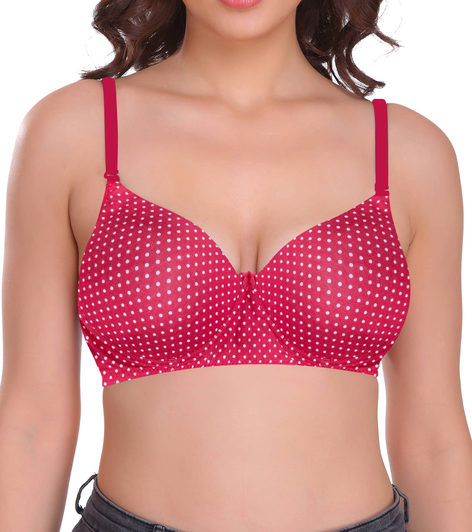 Sona Pack of 1 Cotton Blend Lightly Padded T-Shirt Bra For Women ( Burgundy ) Sona Pack of 1 Cotton Blend Lightly Padded T-Shirt Bra For Women ( Burgundy )