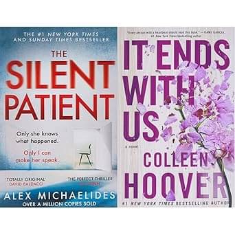 The Silent Patient: The record-breaking, multimillion copy Sunday Times bestselling thriller and Richard & Judy book club pick + It Ends With Us: A Novel (Set of 2 books) The Silent Patient: The record-breaking, multimillion copy Sunday Times bestselling thriller and Richard & Judy book club pick + It Ends With Us: A Novel (Set of 2 books)
