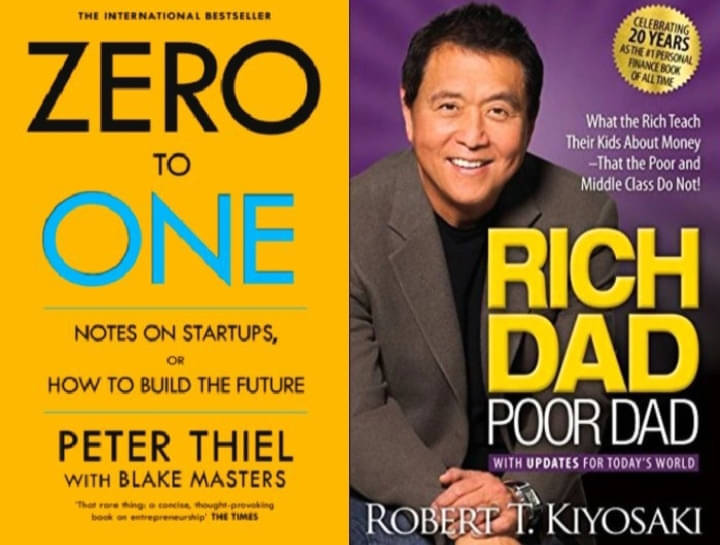     			Zero To One & Rich Dad Poor Dad Book. Pack Of 2 Books