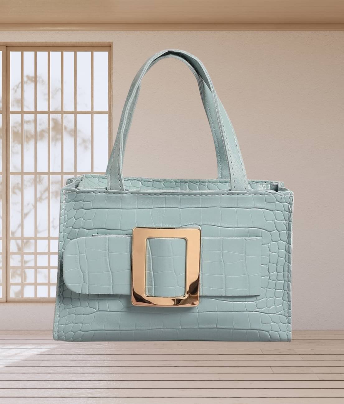     			gufrina Sling Bag PU Set of 1 ( Light Blue )
