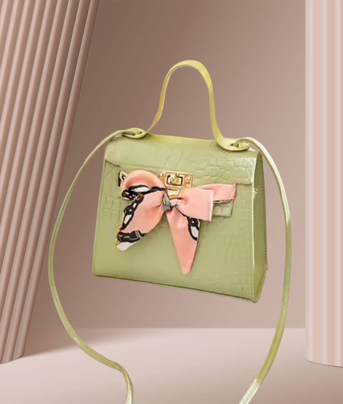     			gufrina Sling Bag PU Set of 1 ( Green )