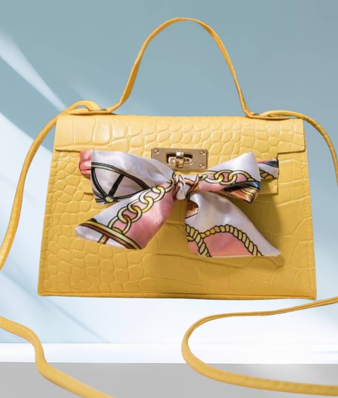     			gufrina Sling Bag PU Set of 1 ( Yellow )
