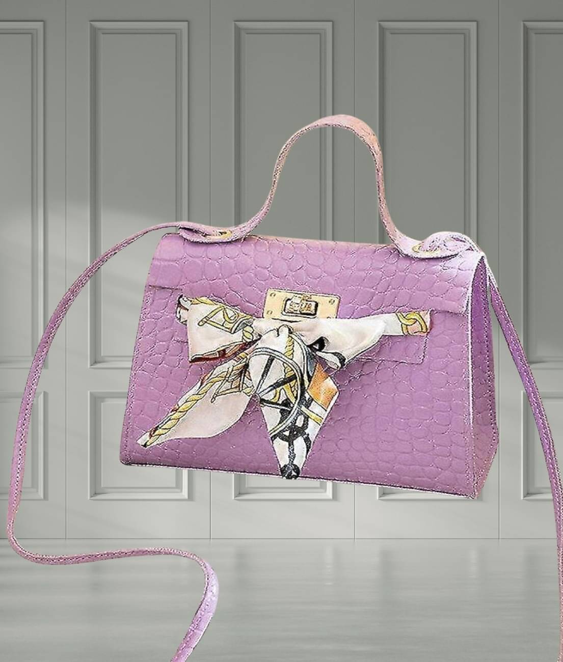     			gufrina Sling Bag PU Set of 1 ( Lavender )