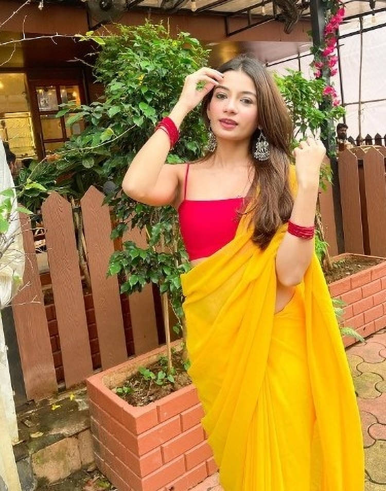 ANAND SAREES Georgette Solid Regular Saree With Unstitched Blouse Piece ( Yellow ) ANAND SAREES Georgette Solid Regular Saree With Unstitched Blouse Piece ( Yellow )