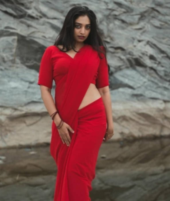ANAND SAREES Georgette Solid Regular Saree With Unstitched Blouse Piece ( Red ) ANAND SAREES Georgette Solid Regular Saree With Unstitched Blouse Piece ( Red )