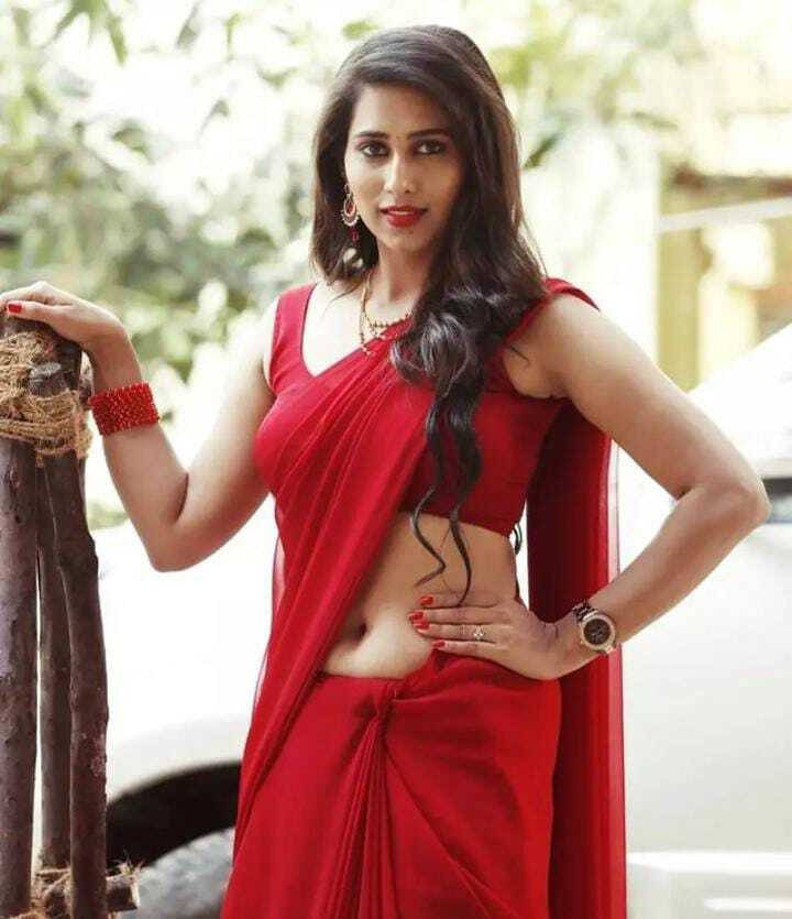     			ANAND SAREES Georgette Solid Regular Saree With Unstitched Blouse Piece ( Red )