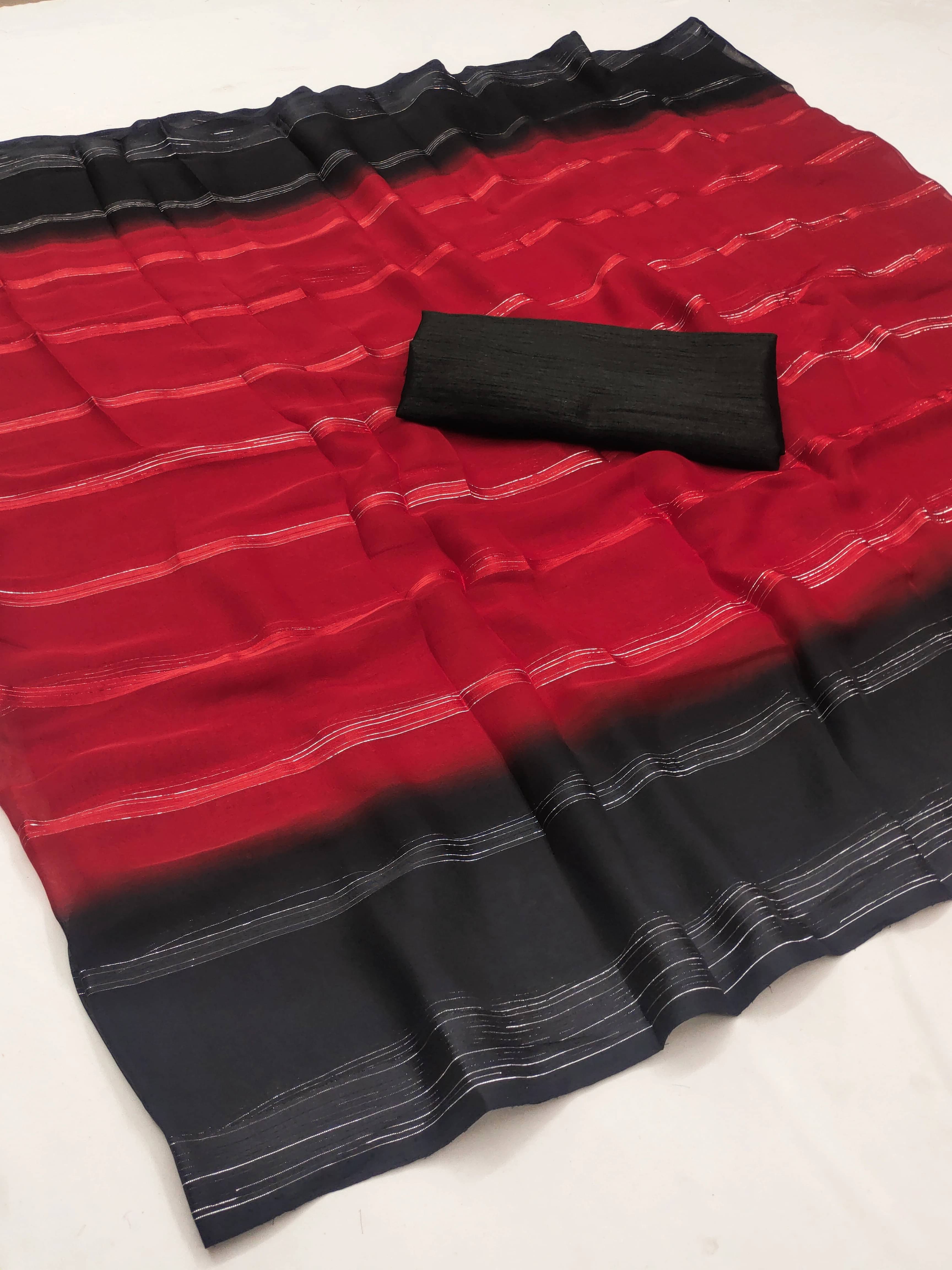 ANAND SAREES Satin Embellished Regular Saree With Unstitched Blouse Piece ( Multicolor )     			ANAND SAREES Satin Embellished Regular Saree With Unstitched Blouse Piece ( Multicolor )