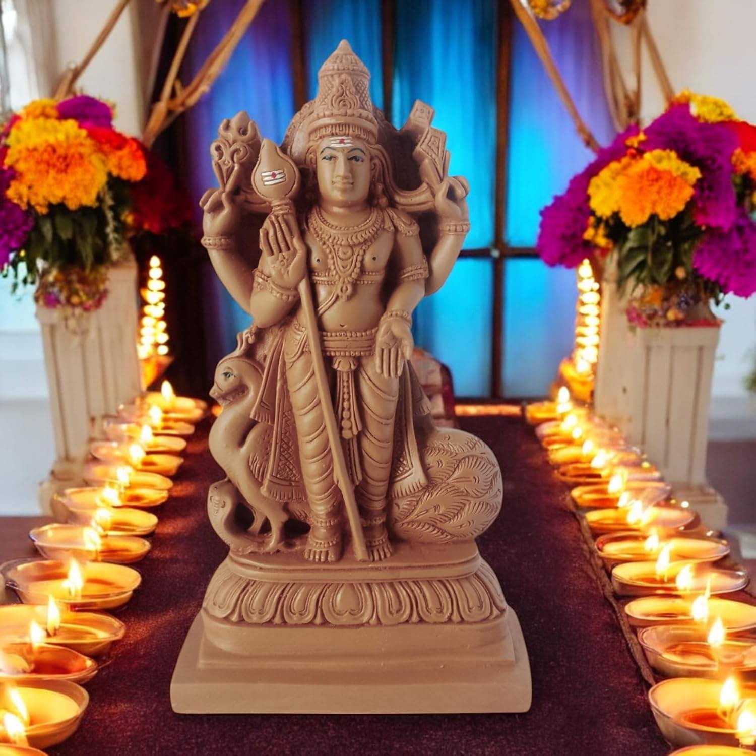 Anantamitra Resin Karthikeya Swamy Idol ( 21.5 cm ) Anantamitra Resin Karthikeya Swamy Idol ( 21.5 cm )