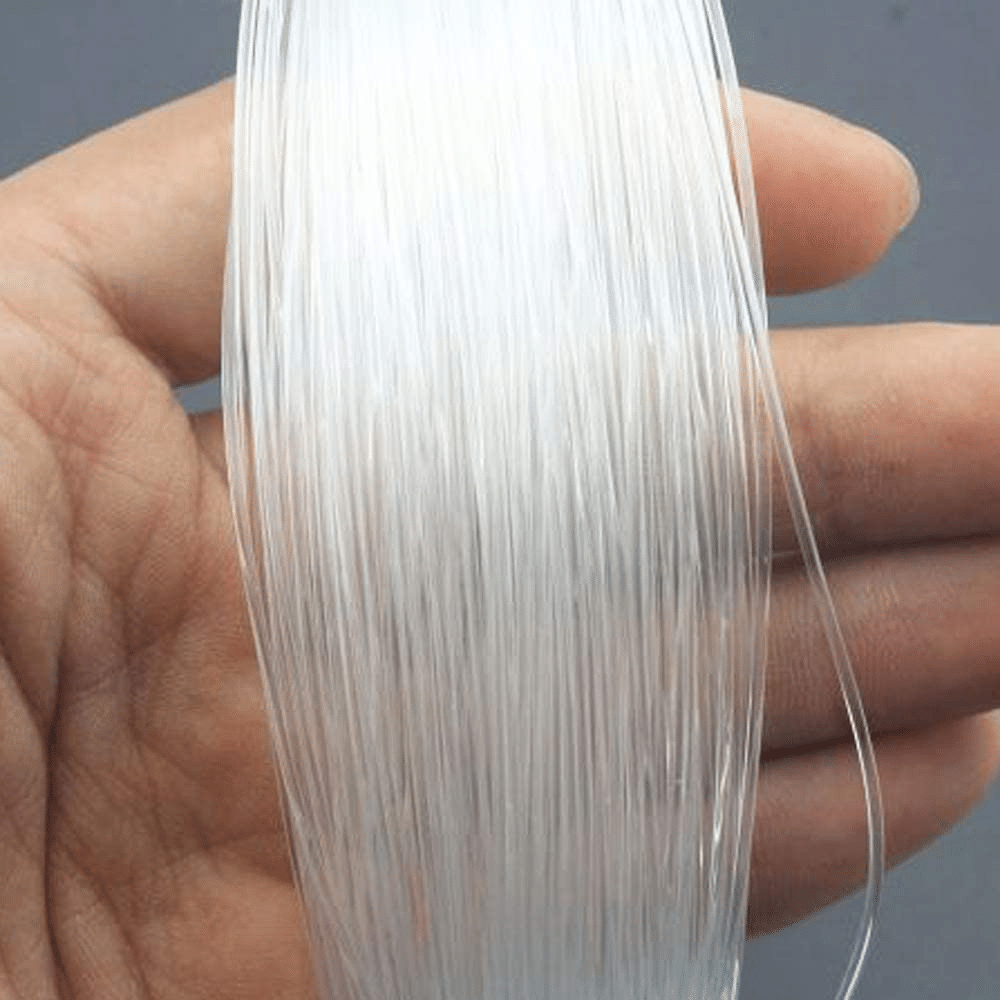     			Asian Hobby Crafts Clear Nylon Fishing Line, Monofilament String, Abrasion-Resistant Beading & Balloon Hanging Wire | Size : Dia 1.2mm | Length 12 Meter