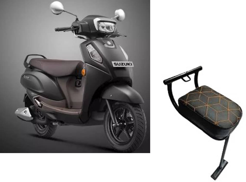 Baby Seat for Scooty | Front Kids Safety Seats Compatible with Honda Activa, Suzuki Access 125, Burgman, Hero Maestro | Child Sitting Accessories | Foldable Scooter Baby Seat Baby Seat for Scooty | Front Kids Safety Seats Compatible with Honda Activa, Suzuki Access 125, Burgman, Hero Maestro | Child Sitting Accessories | Foldable Scooter Baby Seat