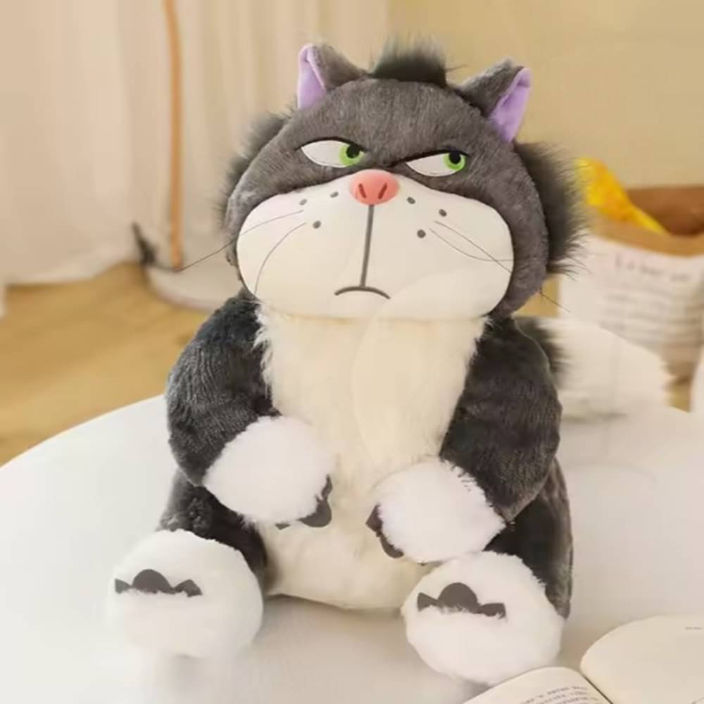 CuddleNest Angry Cat Plush Toy – 28cm Soft Cartoon Animal for Kids & Gifting | Stuffed Lucifer Cat Toy for Boys & Girls CuddleNest Angry Cat Plush Toy – 28cm Soft Cartoon Animal for Kids & Gifting | Stuffed Lucifer Cat Toy for Boys & Girls