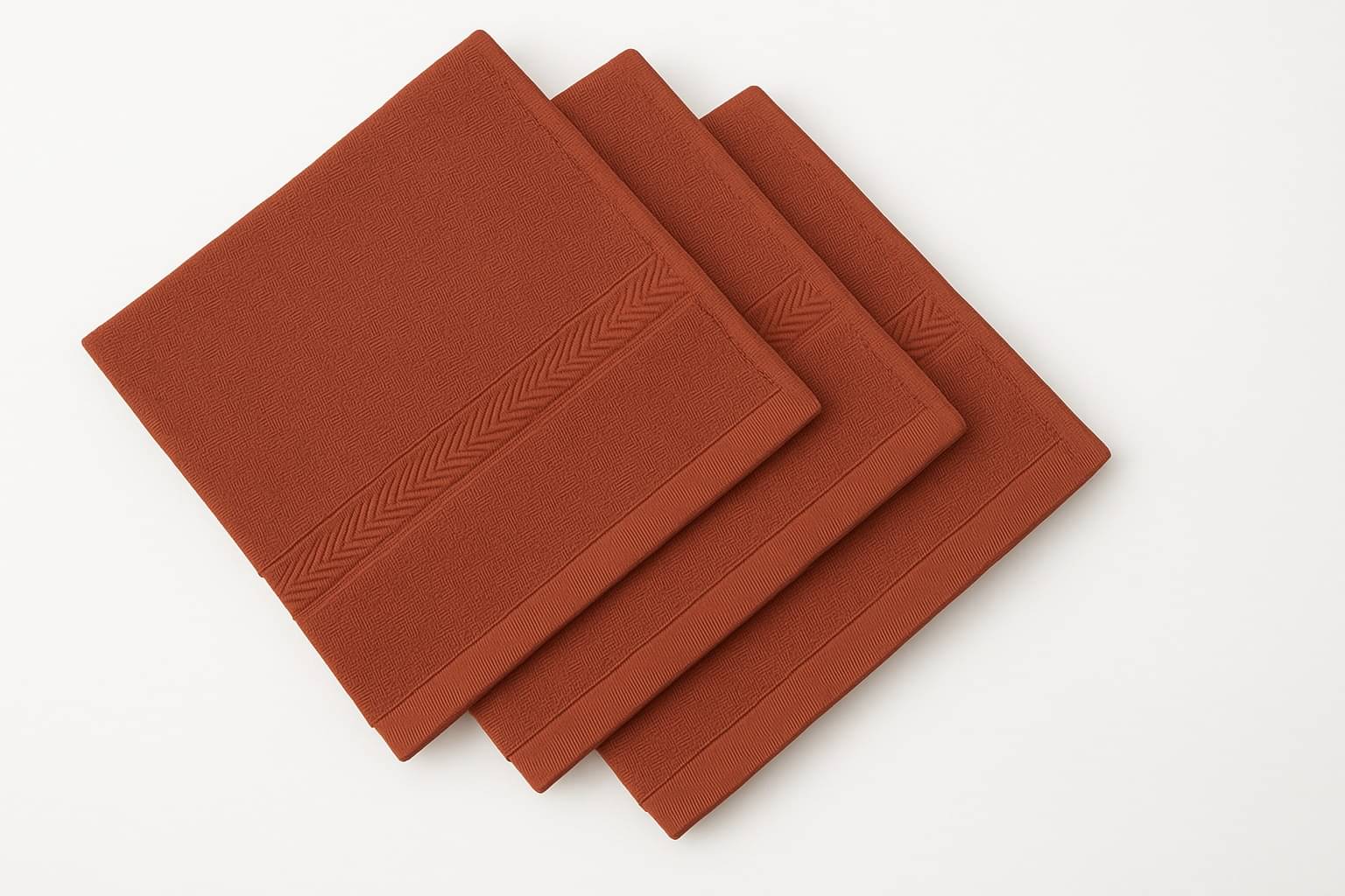     			Dollar Cotton Solid Face Towel Below 300 GSM ( Pack of 3 ) - Brown
