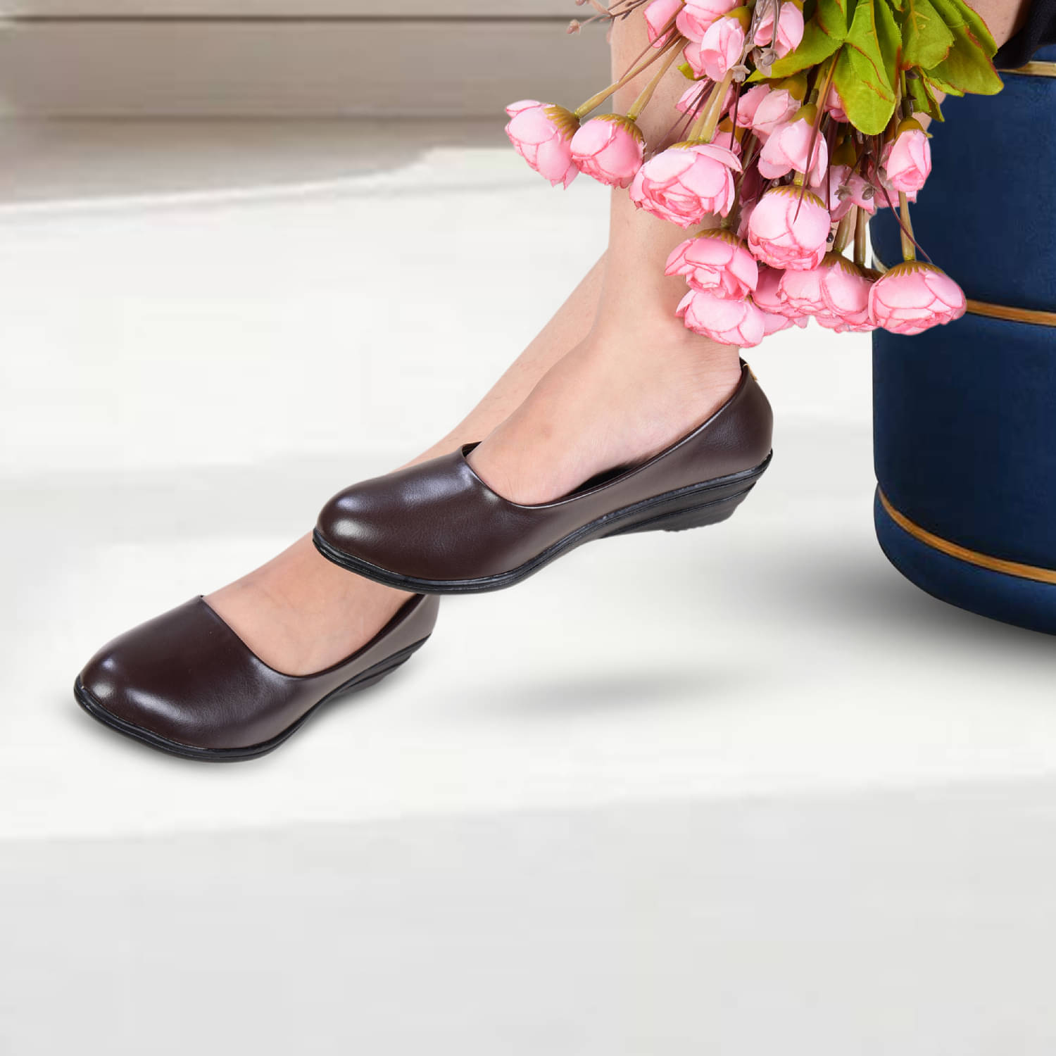     			Elite Brown Women's Casual Ballerinas