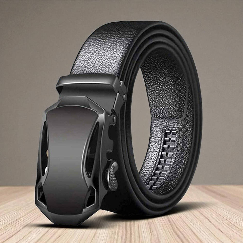     			Generic - Black PU Men's Formal Belt ( Pack of 1 )