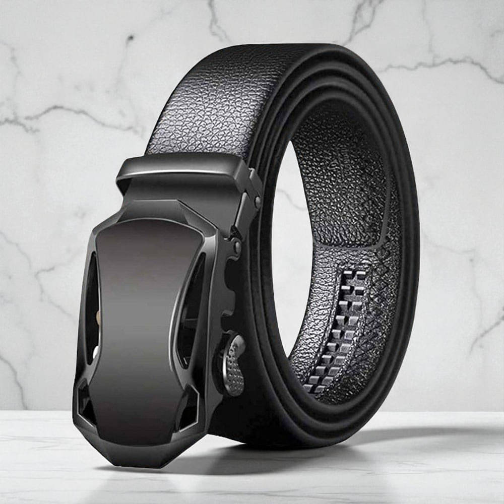     			Generic - Black PU Men's Formal Belt ( Pack of 1 )