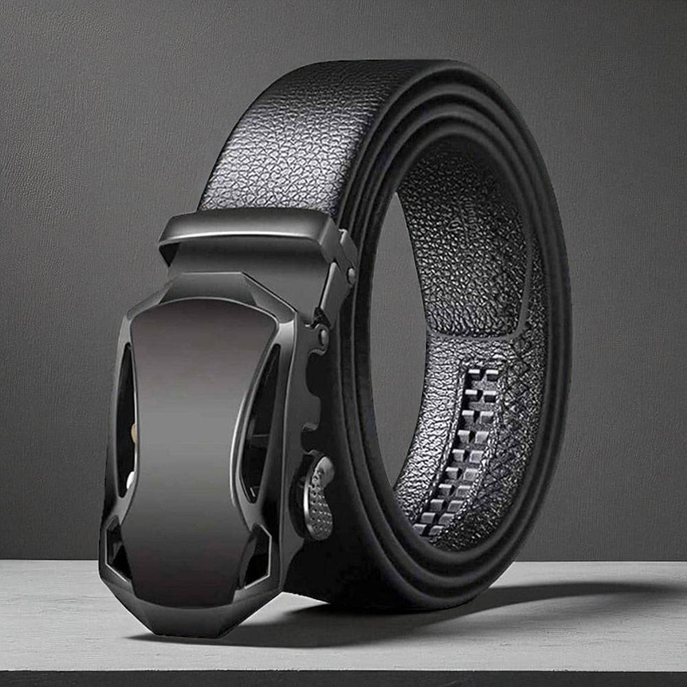     			Generic - Black PU Men's Formal Belt ( Pack of 1 )