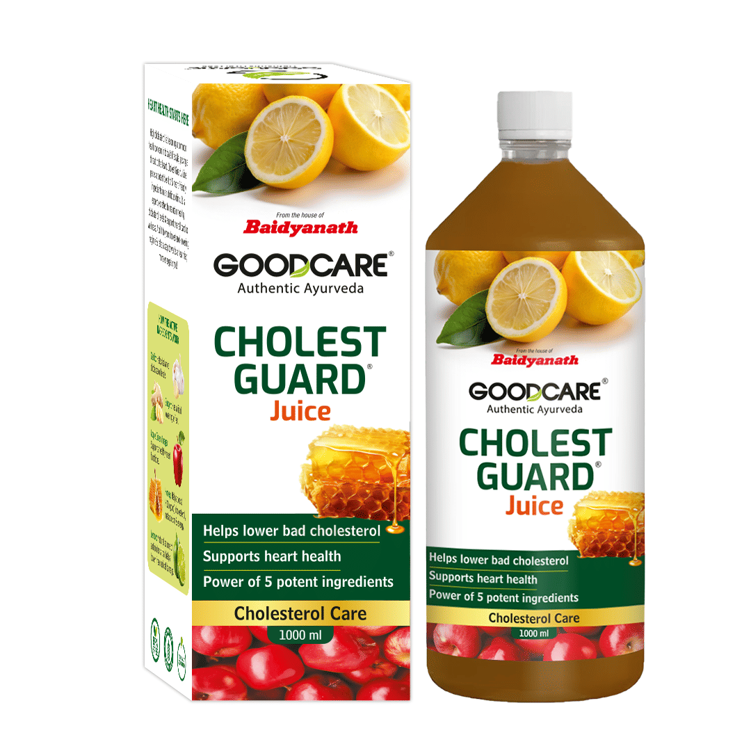 Goodcare Cholest Guard Juice 1000ml, Ayurvedic Juice Lowers Bad Cholesterol, With 5 Herbs, Daily Antioxidant Support