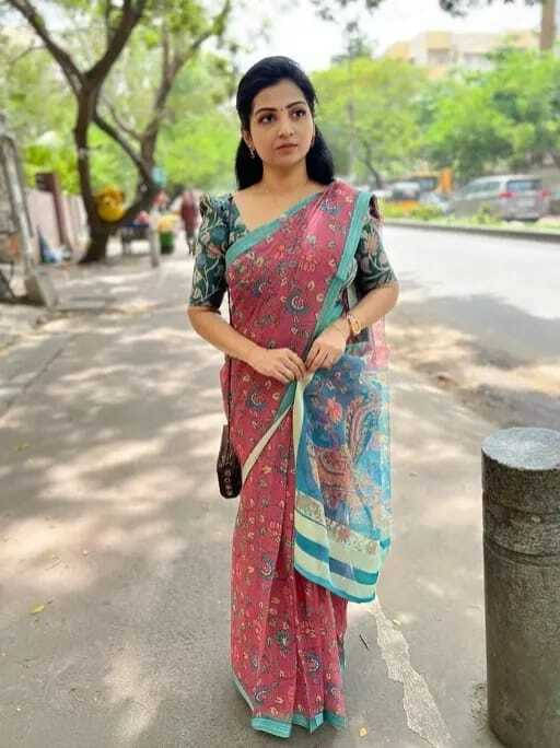     			Grubstaker Cotton Blend Printed Regular Saree With Unstitched Blouse Piece ( Multicolor )